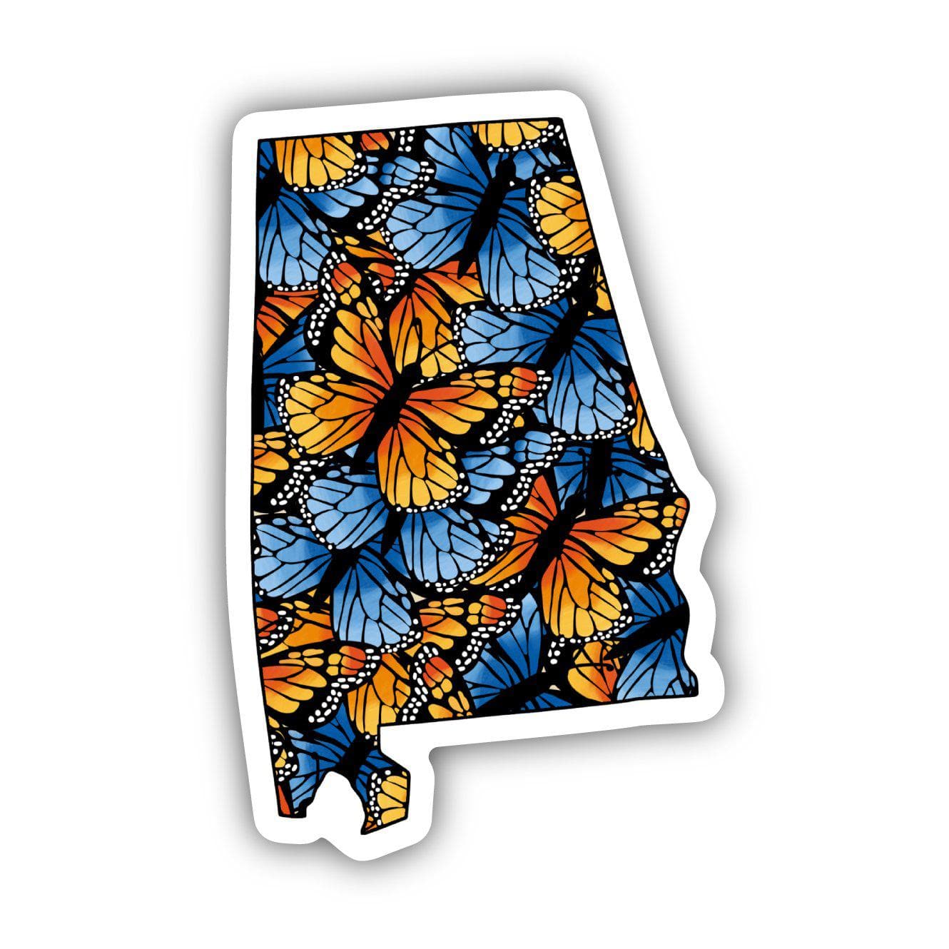  Alabama Butterfly Pattern Sticker、mySite、elrpsem3k