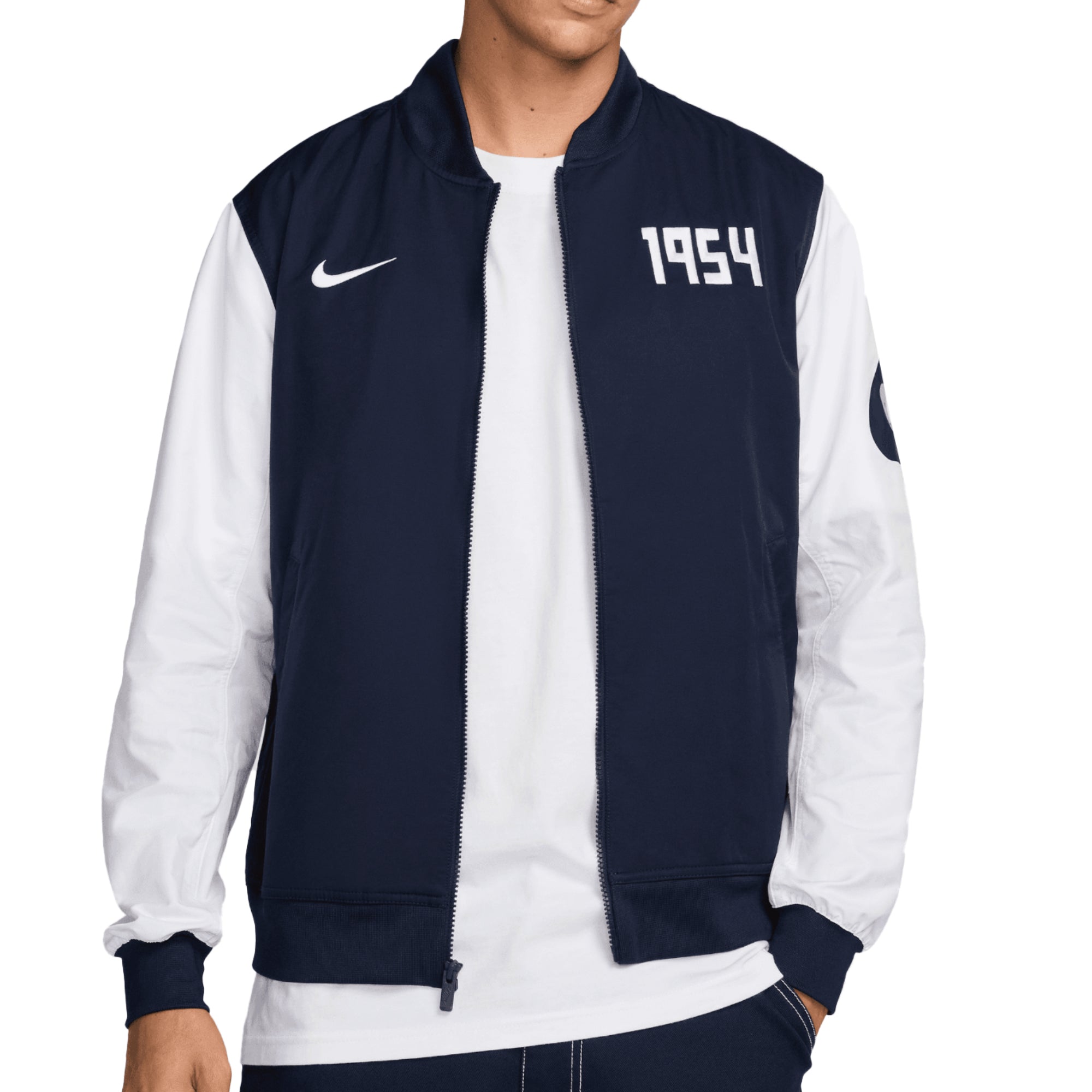Nike Men's Pumas UNAM 2024/25 Unlined Bomber Jacket Obsidian/White、mySite、noshort