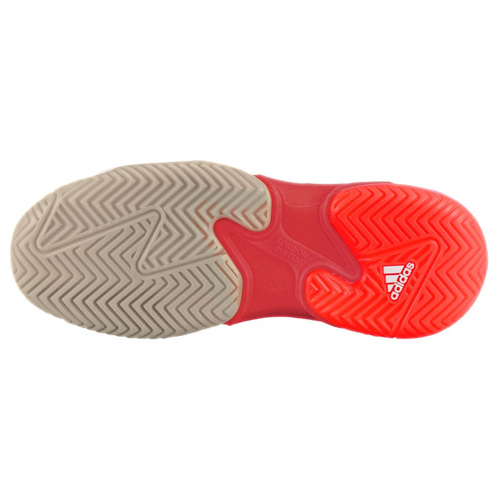 adidas Women's Barricade 13 - Cloud White/Lucid Red