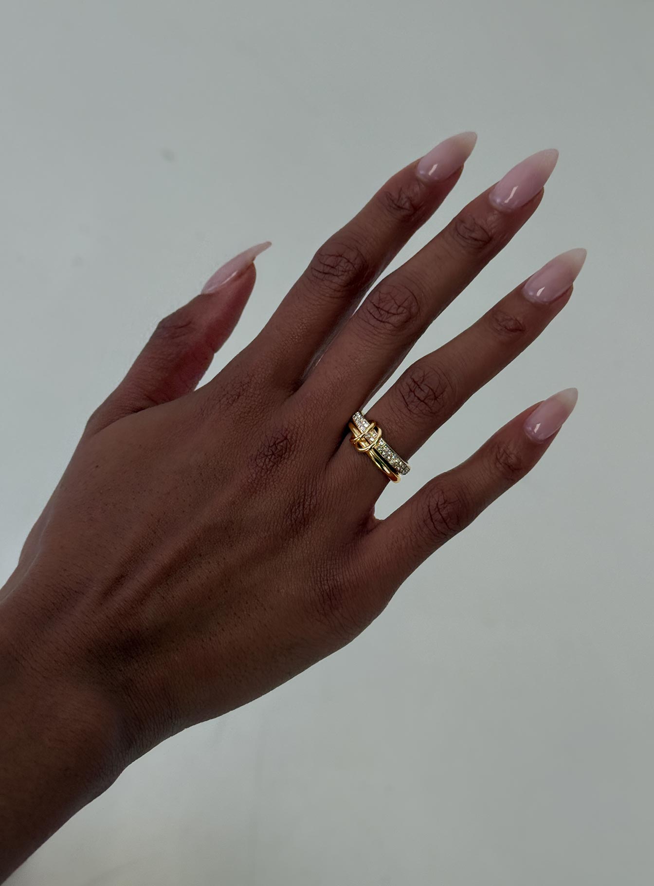 Something Sweet Stacked Ring Gold、mySite、solidvoid