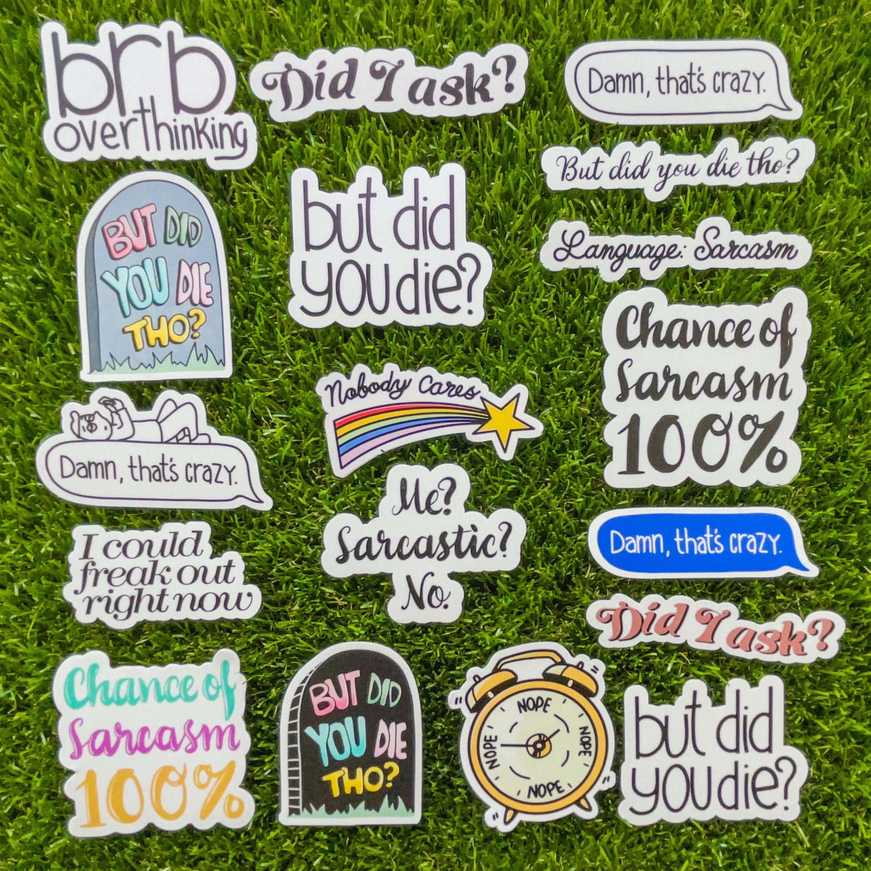  Sarcasm Sticker 17 Pack、mySite、elrpsem3k