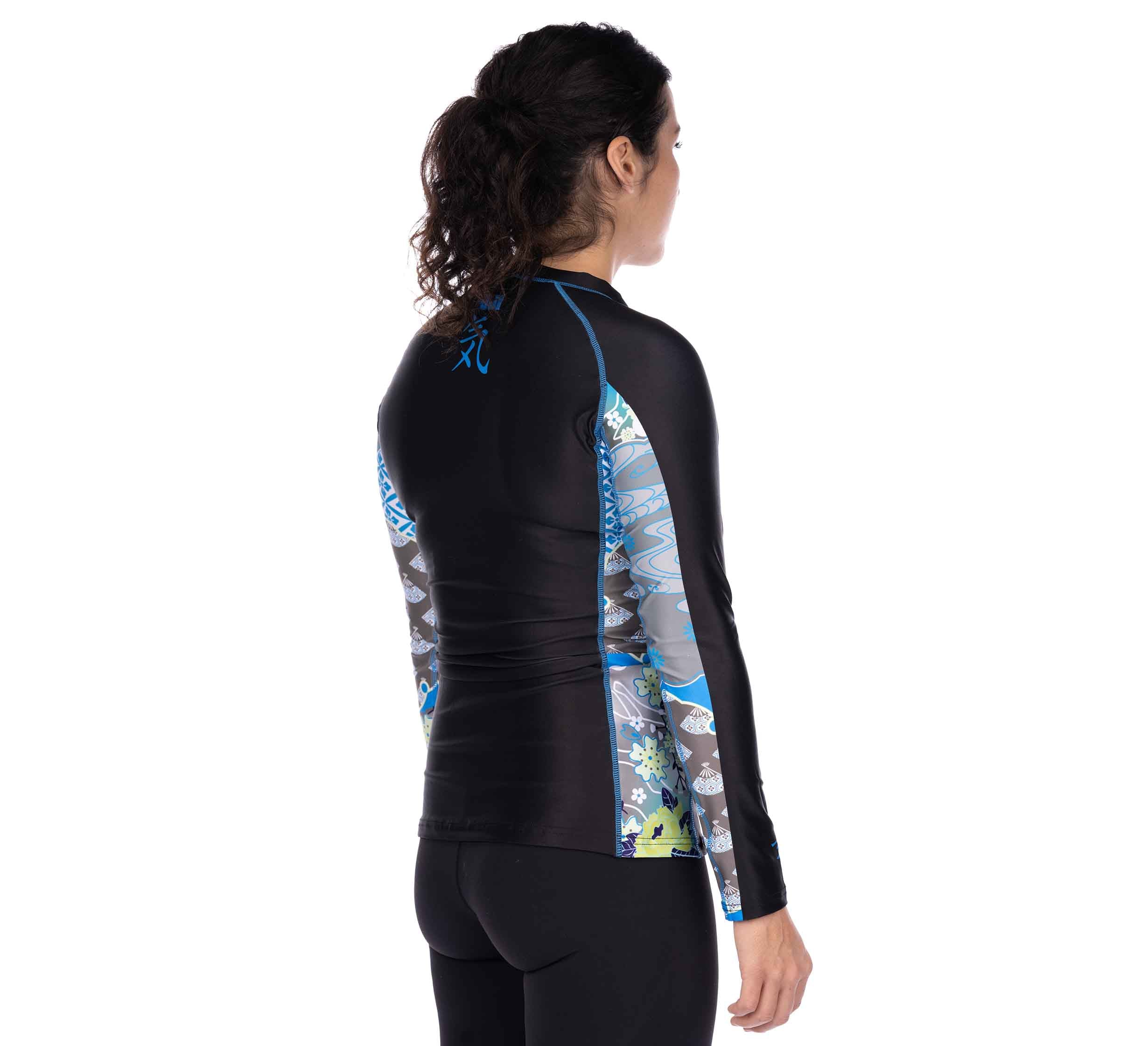 Kimono Womens Long Sleeve Rashguard Blue、mySite、gigharbornorthrealestate