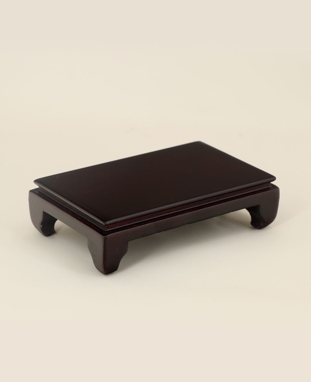 Polished Dark Cherry Statue Stand Pedestal Risers, Sold Individually、mySite、topwebapps