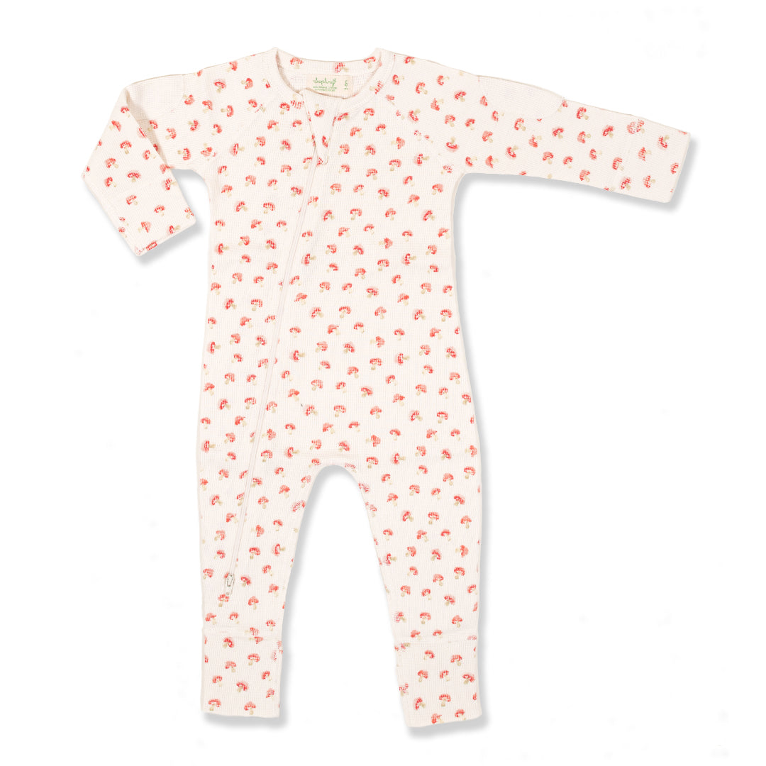Mushroom Waffle Zip Romper、mySite、g9winljtr