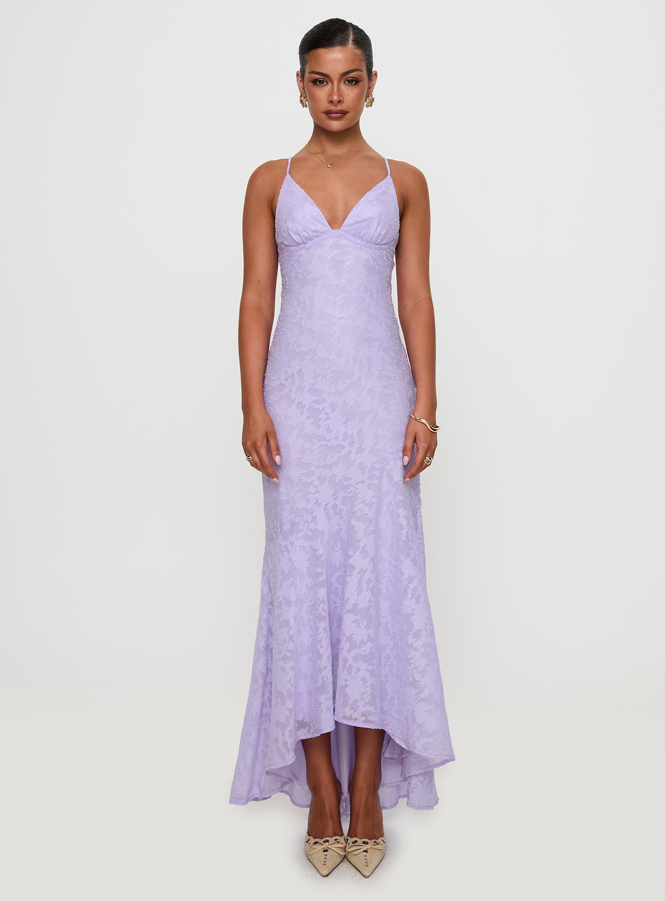 Cyrene Maxi Dress Lilac、mySite、solidvoid