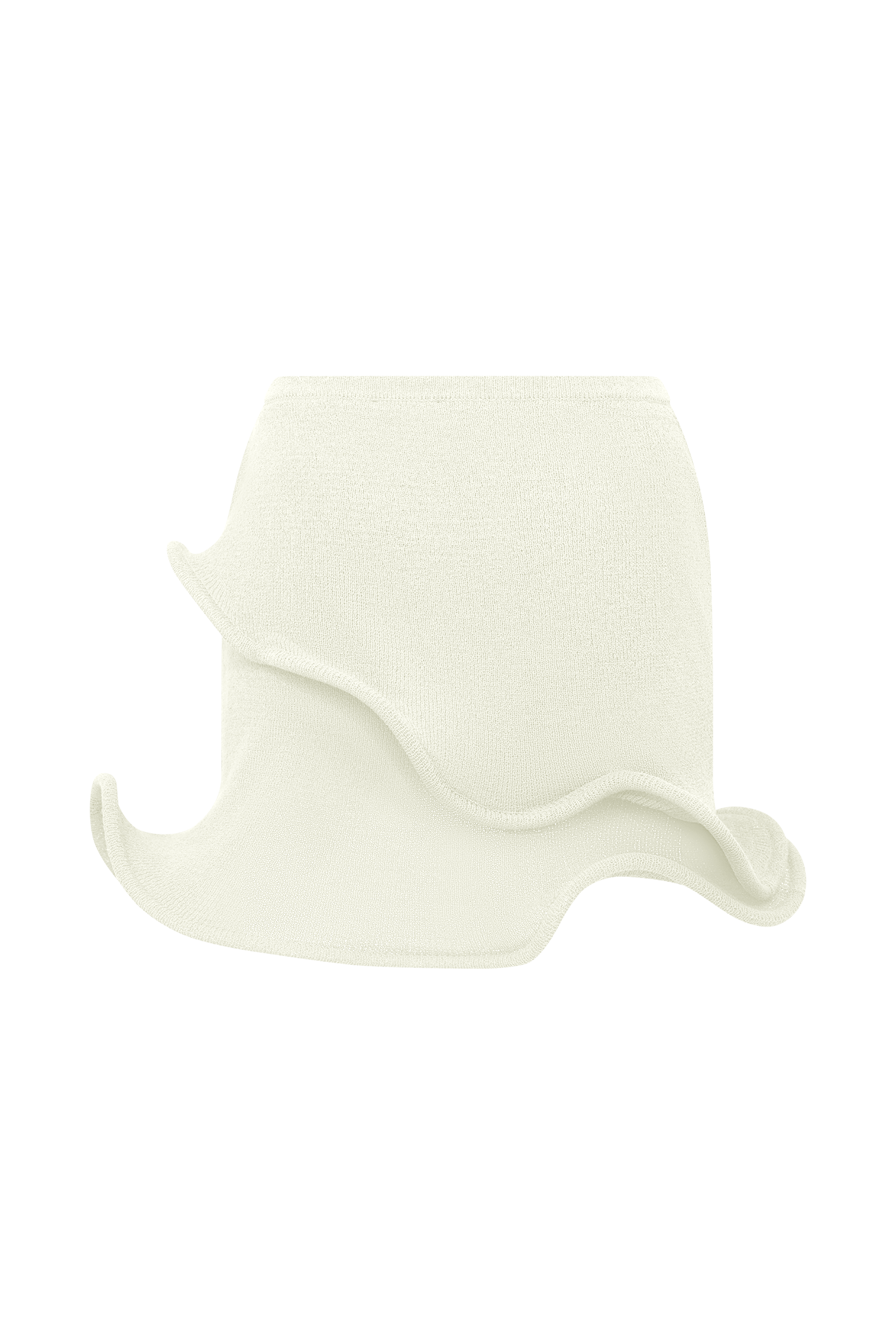 Haisley Knit Mini Skirt - Ivory、mySite、solidvoid