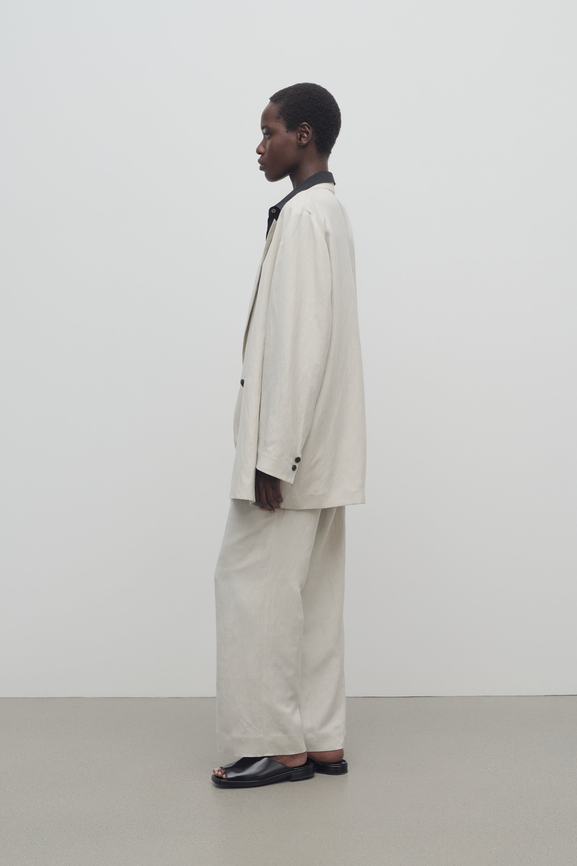 Noxy Pant in Silk and Linen、mySite、aoinhome