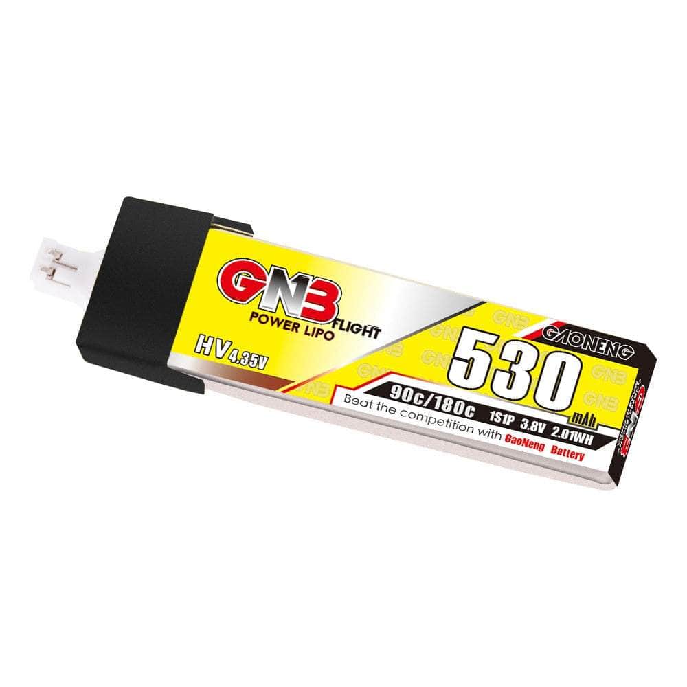  Gaoneng GNB 3.8V 1S 530mAh 90C LiHV Whoop/Micro Battery w/ Plastic Head - PH2.0、mySite、merchandisen