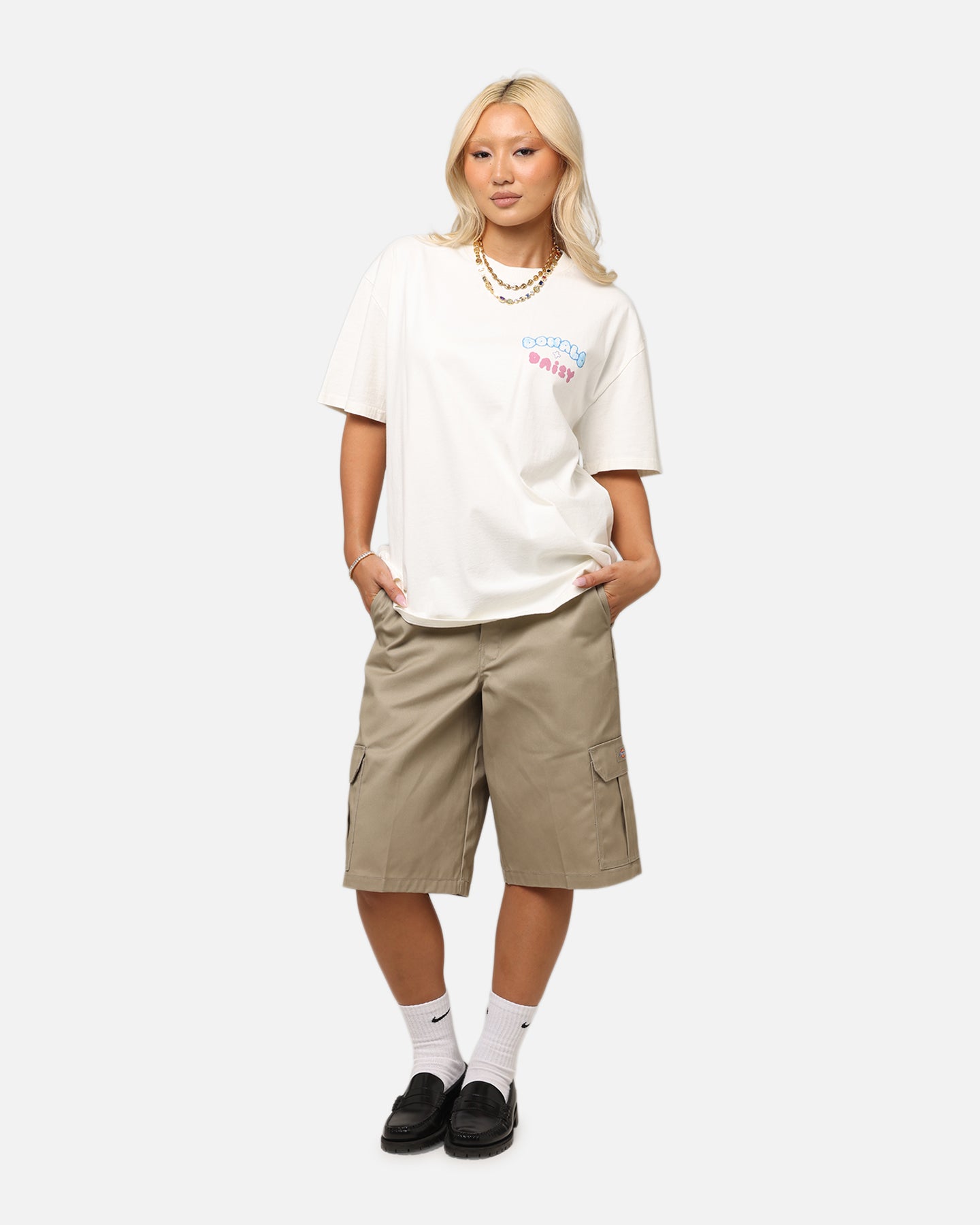 Goat Crew Disney’s Daisy Duck & Donald Duck Heavy T-Shirt Off White、mySite、zt4zffjzw