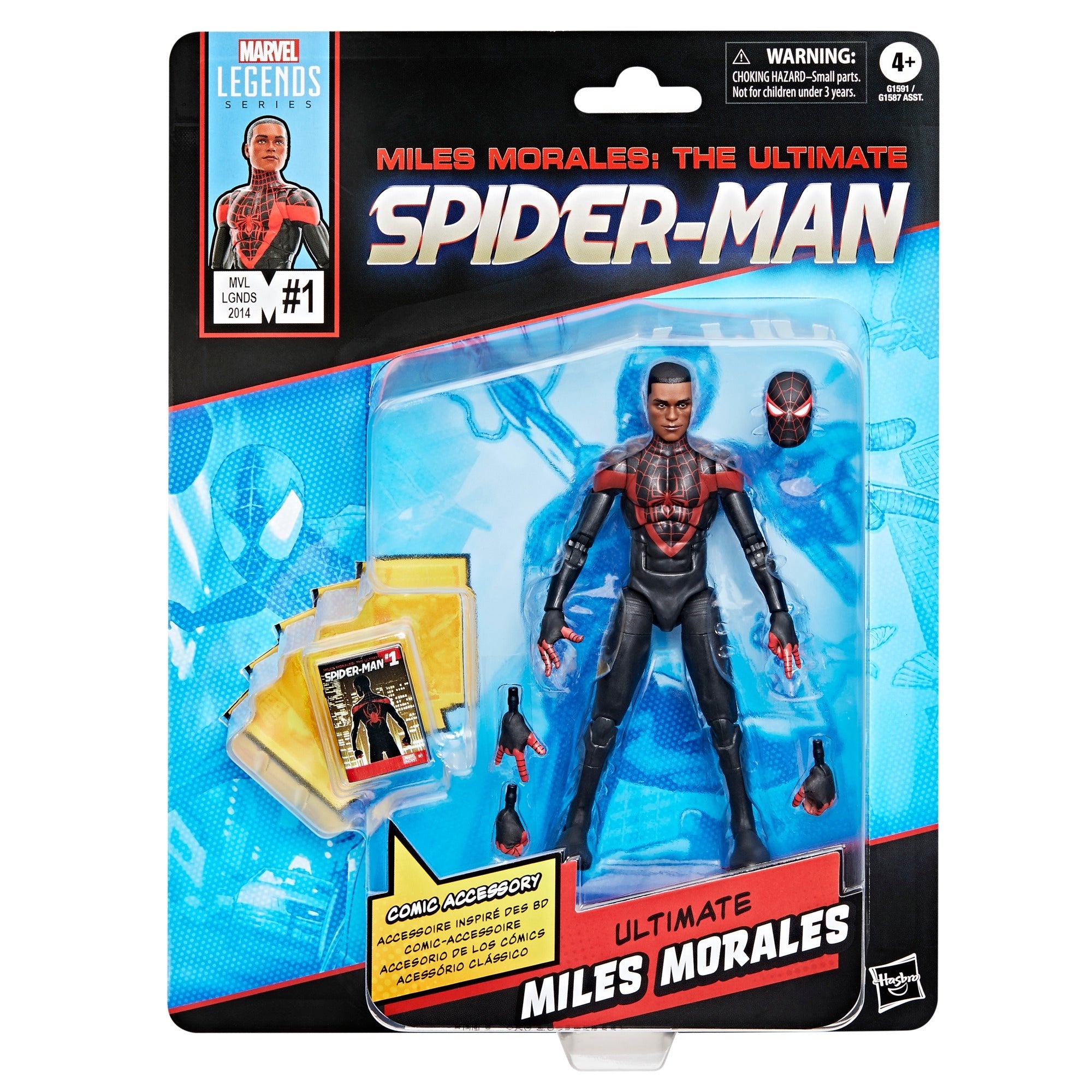 Marvel Legends Series Ultimate Miles Morales Spider-Man (2014's Ultimate Spider-Man #1 Mini-Comic)、mySite、hgirdovlk