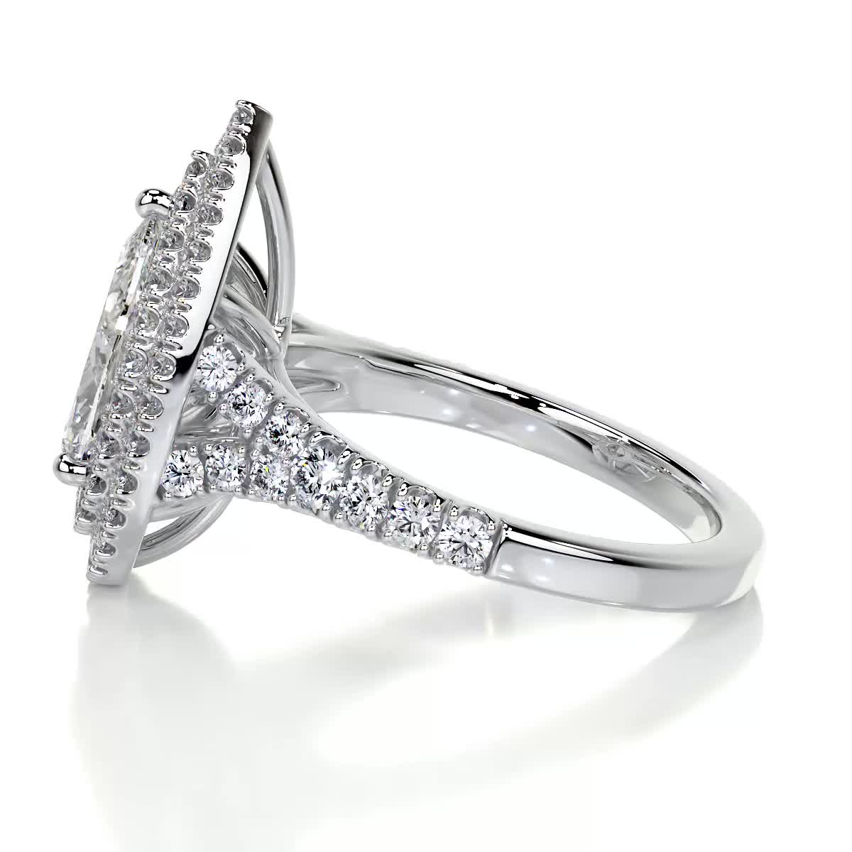 Melanie Diamond Engagement Ring -14K White Gold、mySite、hinf8tx79
