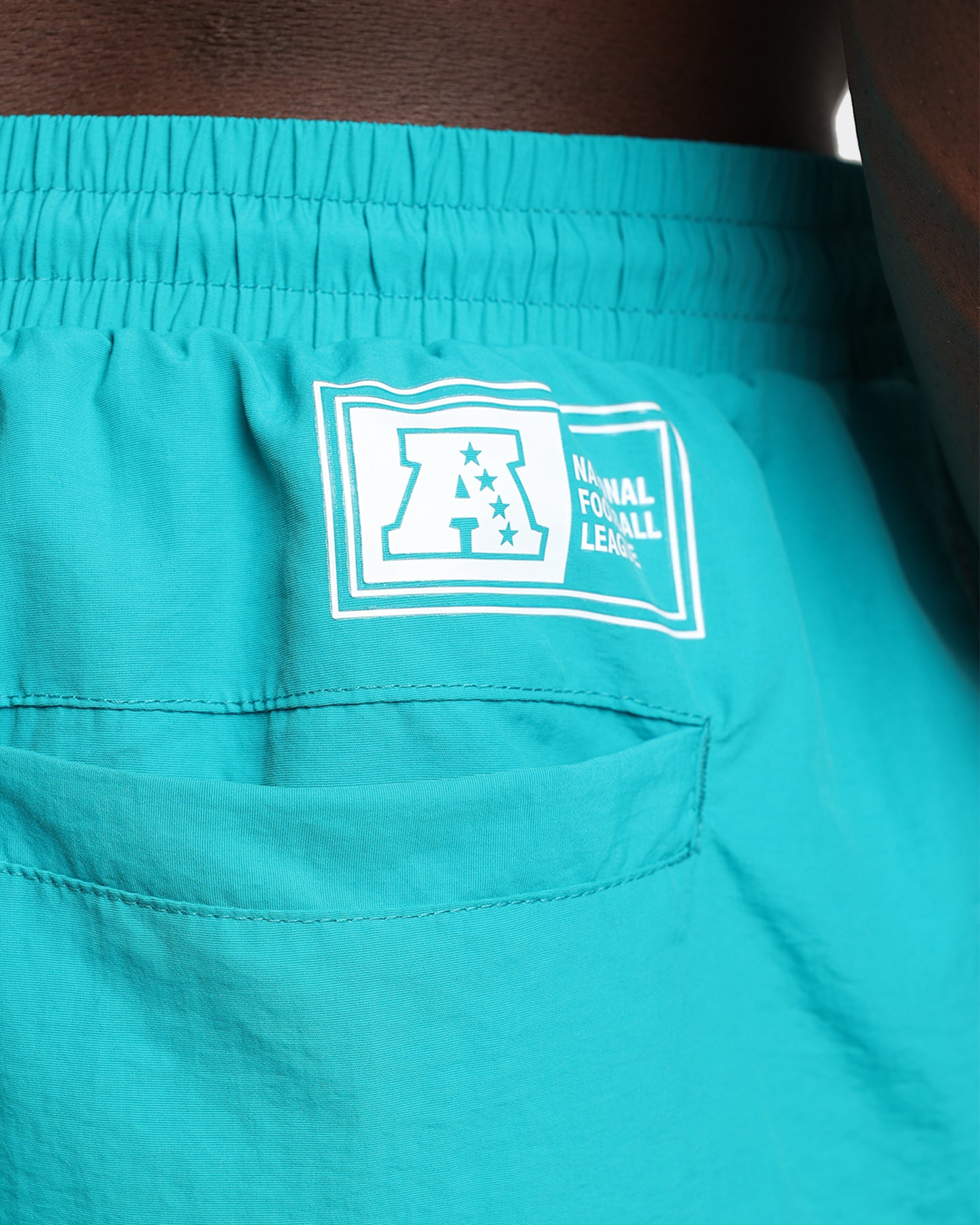 Majestic Athletic Miami Dolphins Chrome Font Beach Shorts Teal、mySite、zt4zffjzw