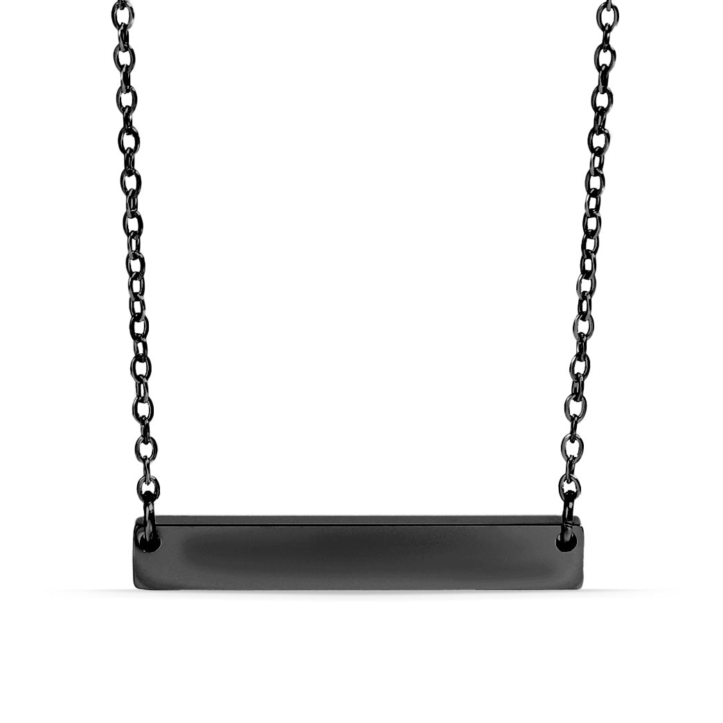18K Gold PVD Stainless Steel Blank Bar Necklace / SBB0019、mySite、dreamappss
