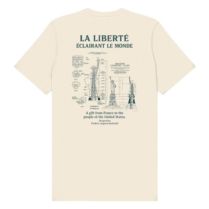 Statue of Liberty 1884 - Liberty Enlightening The World Tribute Tee、mySite、vikingsvslions