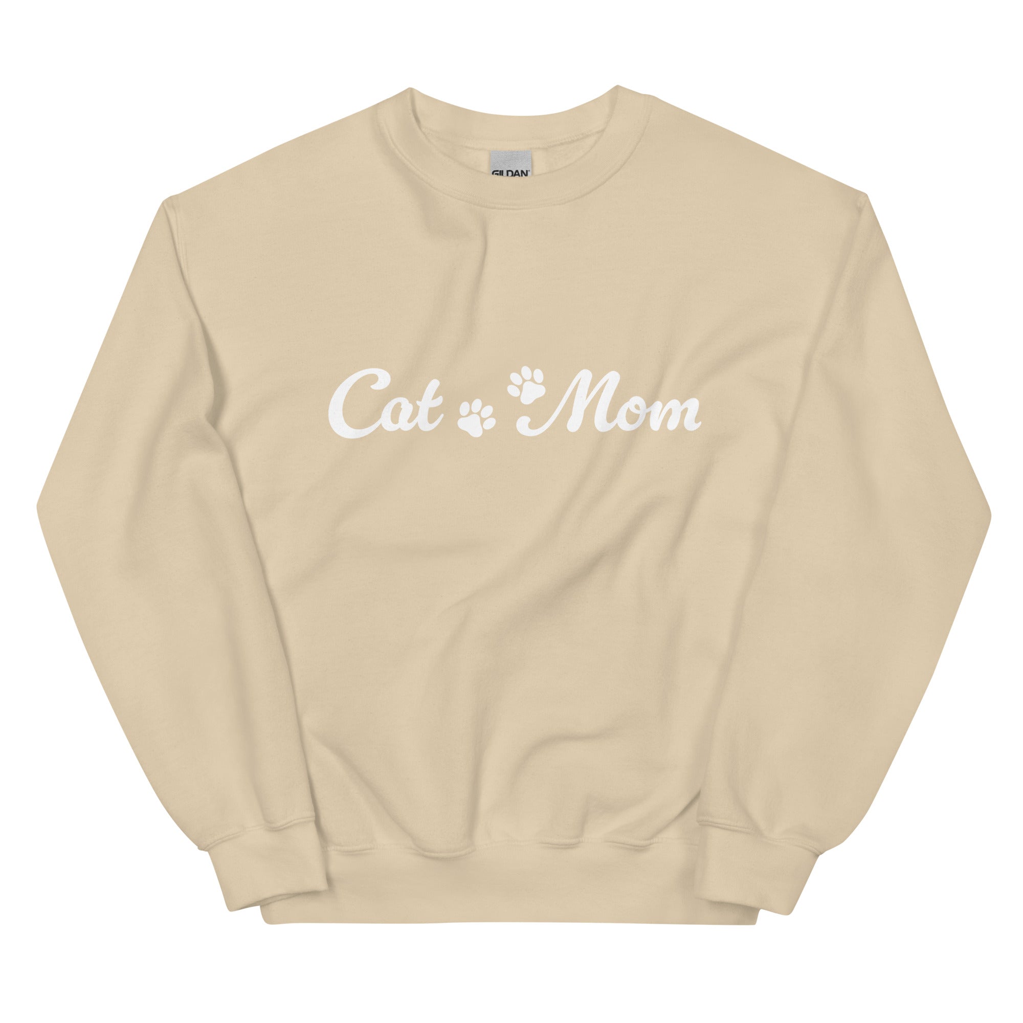 Paw Print Cat Mom Crewneck Sweatshirt、mySite、camillekostekn