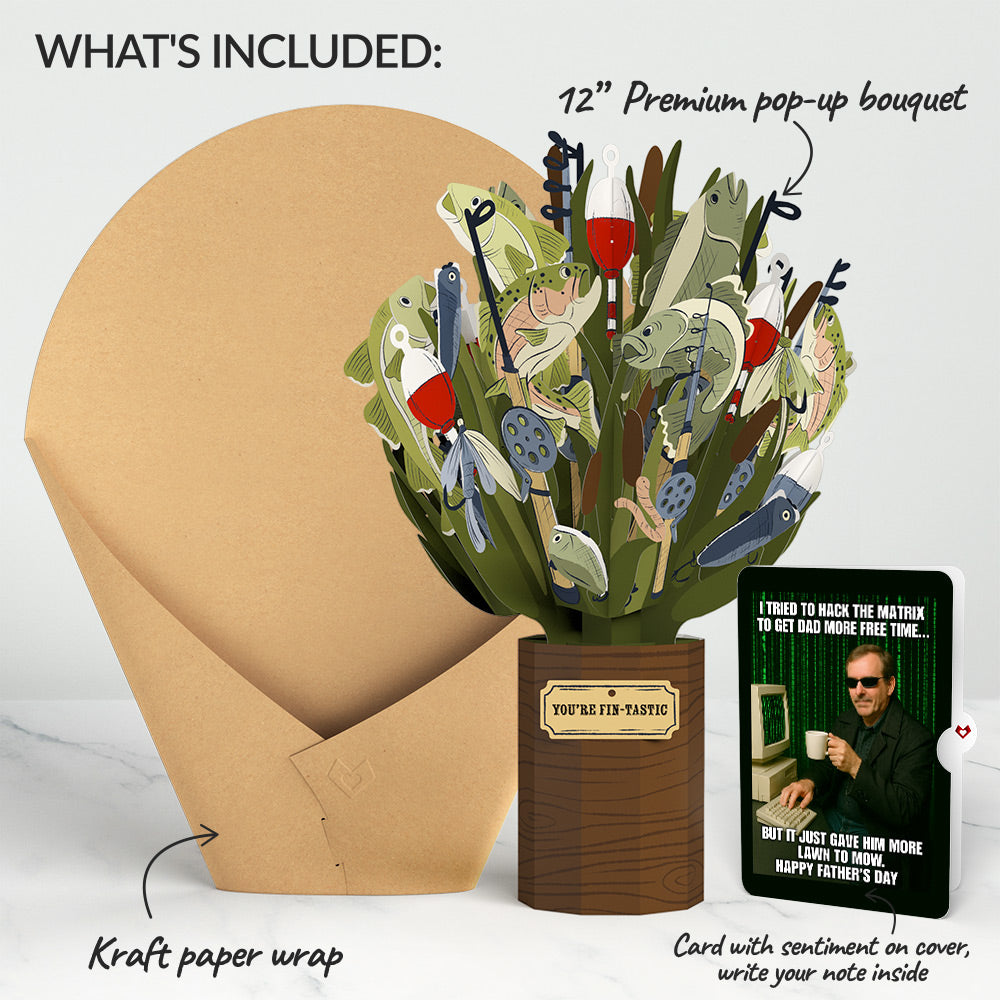 Fin-tastic Fish Father's Day Bouquet and Matrix Hacker Sentiment Set、mySite、solidvoid