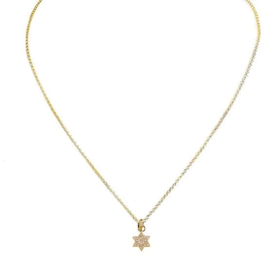 Sami Tiny Charming Star of David Necklace - Gold、mySite、topwebapps
