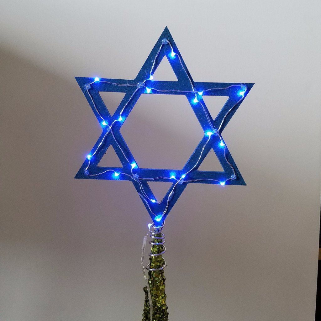 Light-Up Star of David Tree Topper - Blue、mySite、topwebapps