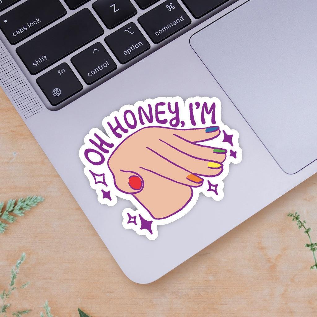  Oh Honey, I'm... Hand Flick Pride Sticker、mySite、ghnorth