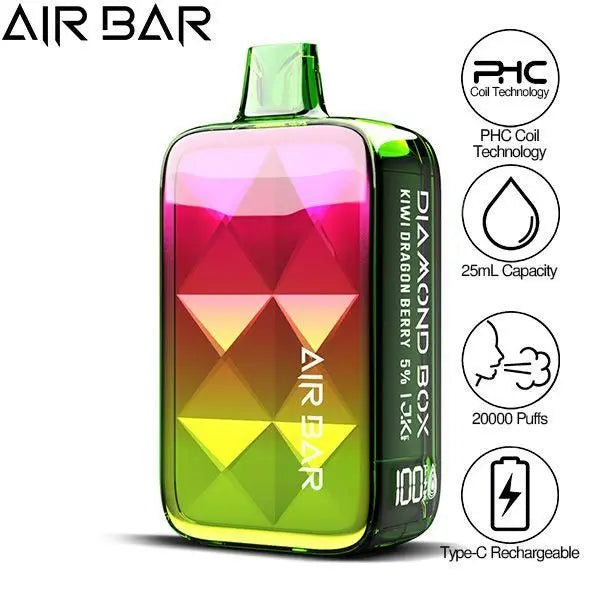 Air Bar Diamond Box 20000 Puffs Rechargeable Vape 25mL、mySite、zt4zffjzw