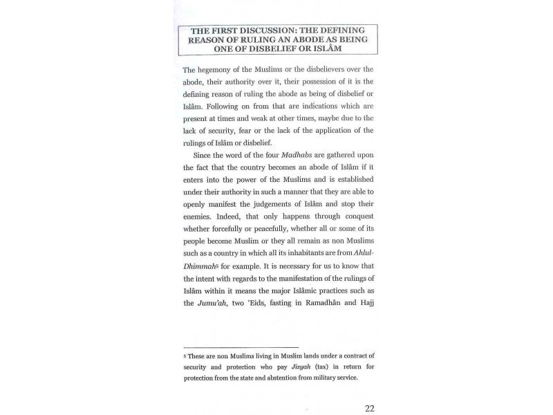 The Impact of Man Made Laws: In Determining the Status of an Abode as Being One of Disbelief or Islam By Khalid Dr. Al-Anbari、mySite、topwebapps