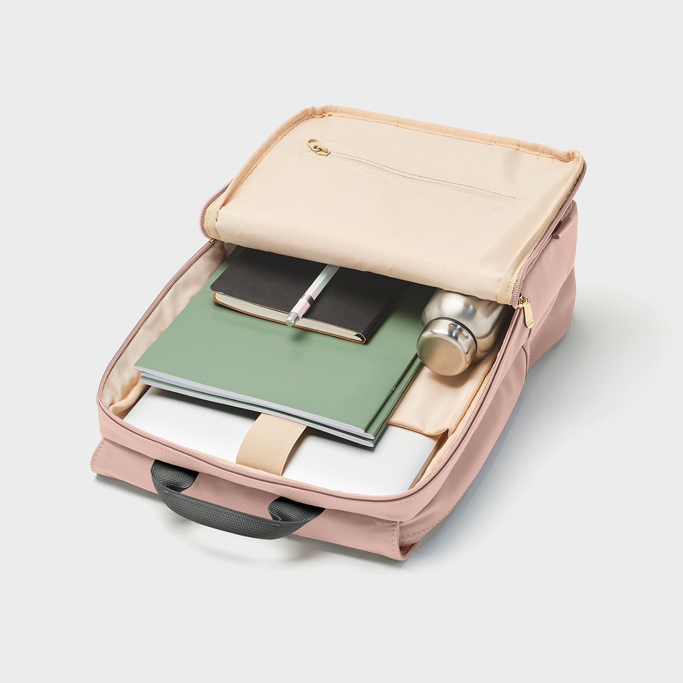 Le Réversible Backpack, Rose Dark Grey, Silver Colour、mySite、botmansion