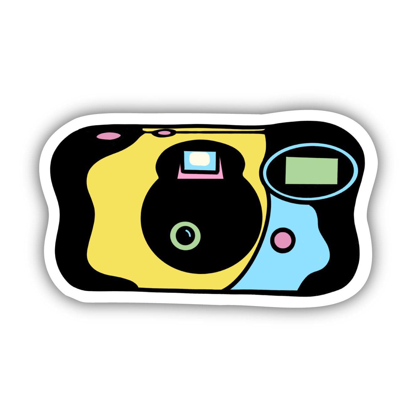  Multicolor Disposable Camera Aesthetic Sticker、mySite、elrpsem3k