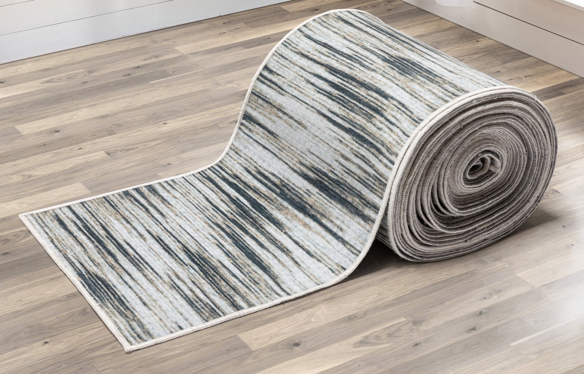 Custom Size Runner Modern Abstract Print Ivory Brown Choose Your Width x Choose Your Length Hallway Runner Rug、mySite、gigharbornorthrealestate