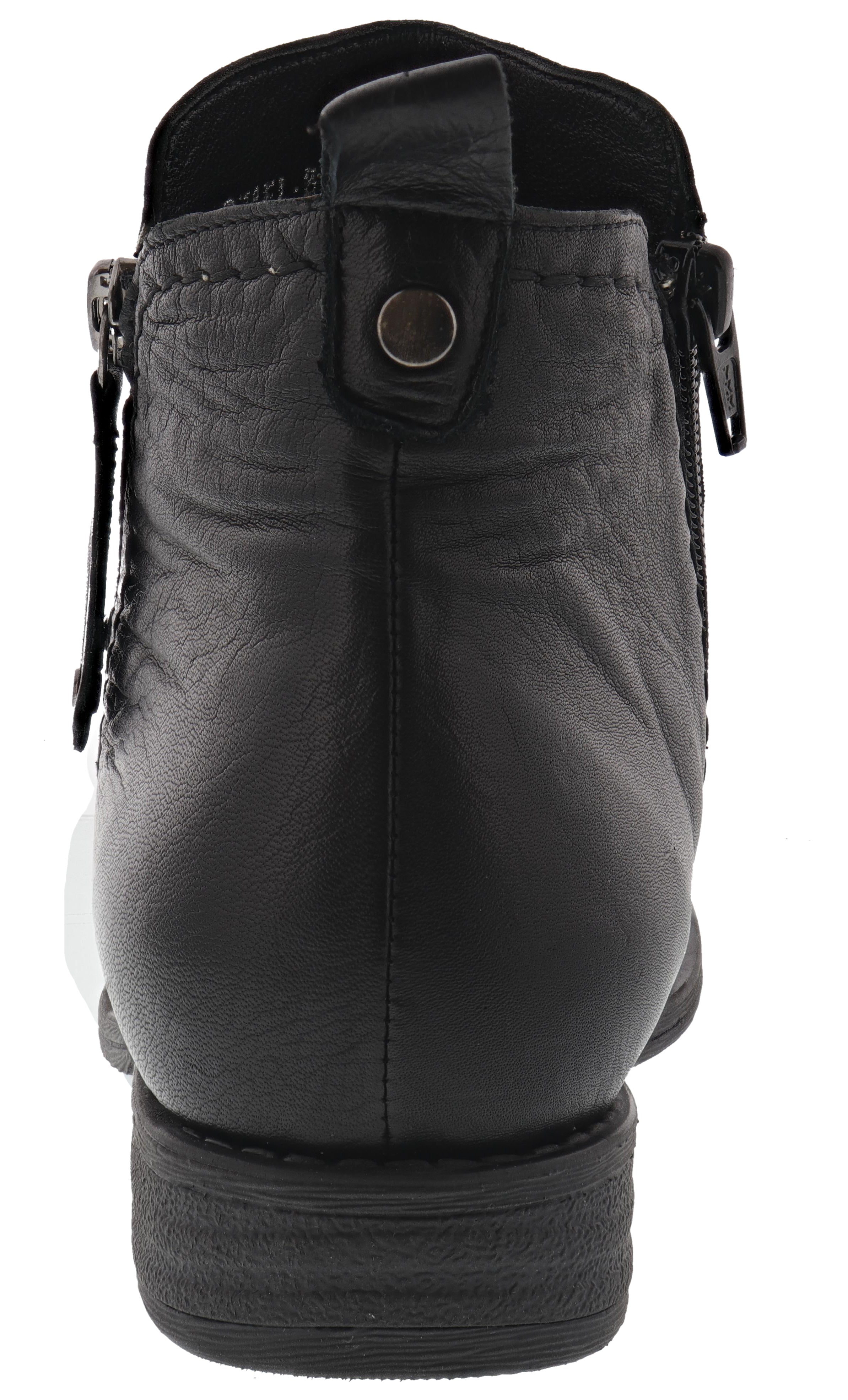 Spring Step Women Side Zipper Leather Booties Oziel、mySite、dreamappss