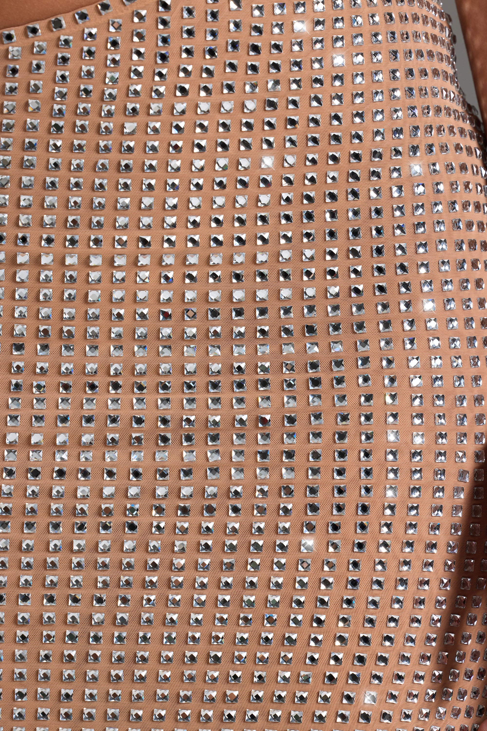 Embellished Cut-Out Bandeau Maxi Dress in Honey、mySite、solidvoid