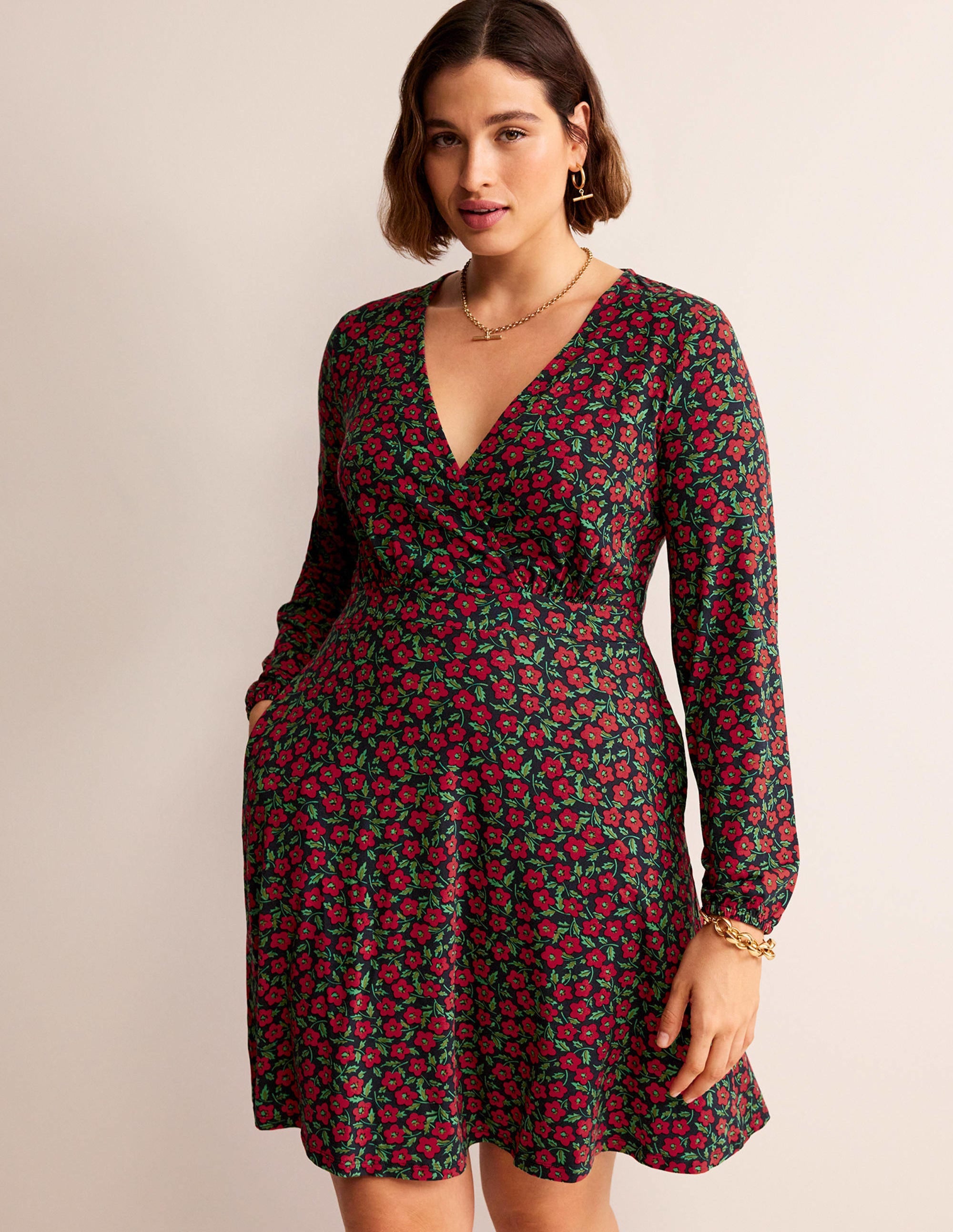  Willow Jersey Dress-Hot Pepper, Petal Pop、mySite、ashleygrahame