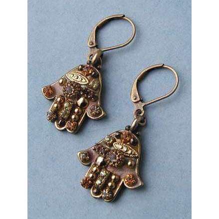 Michal Golan Topaz and Crystal Hamsa Earrings、mySite、topwebapps