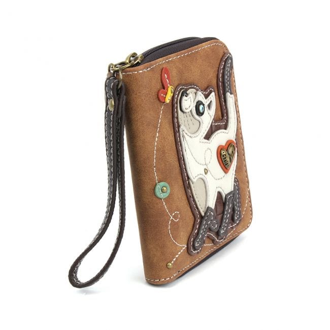 Siamese SLIM CAT - ZIP AROUND WALLET* by Chala、mySite、g9winljtr