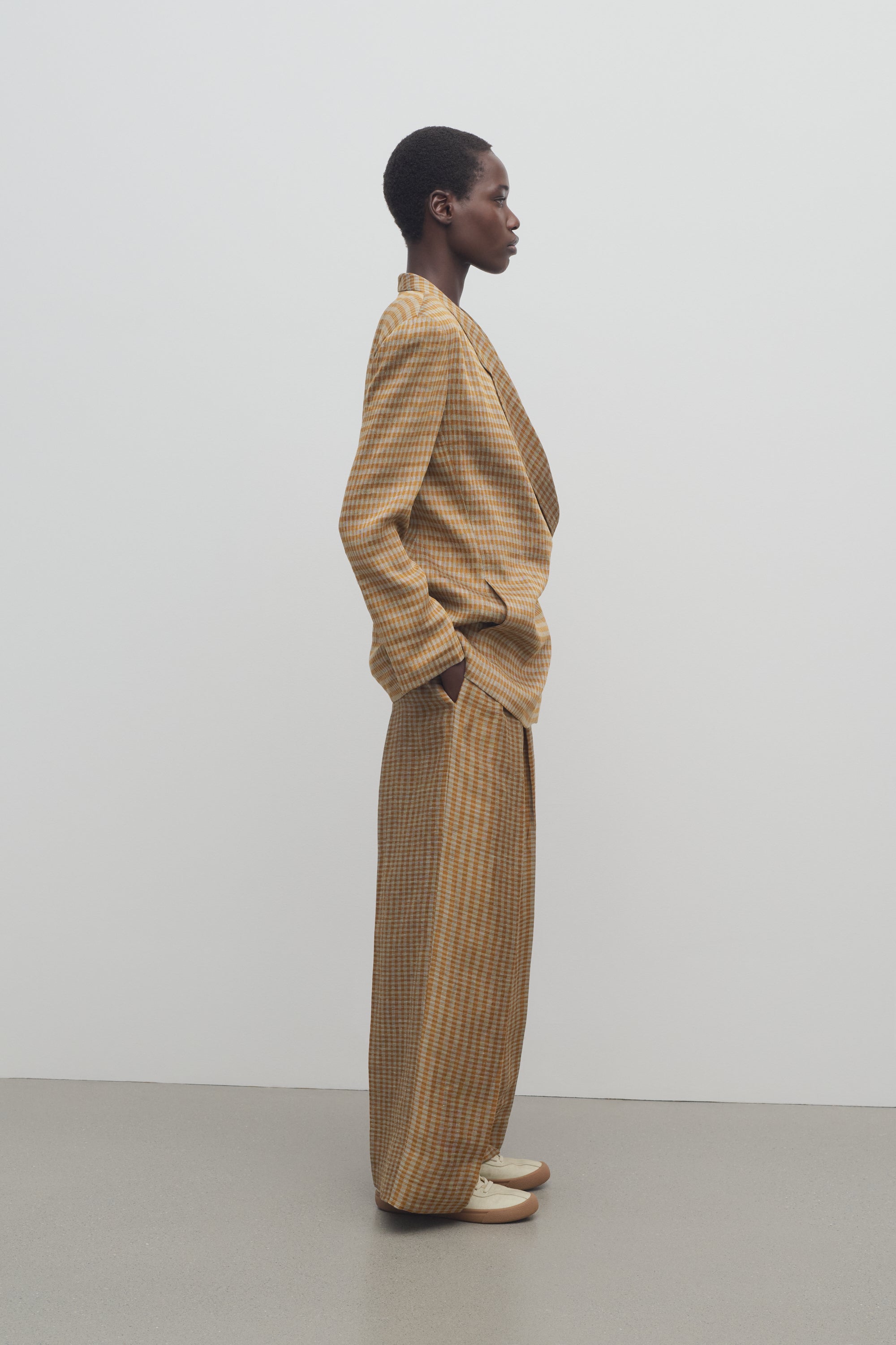 Sherry Pant in Linen、mySite、aoinhome