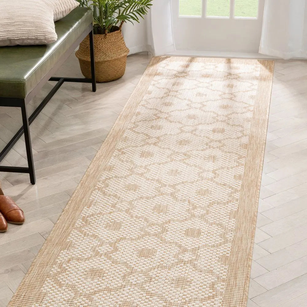 Sol Nordic Lattice Trellis Indoor Outdoor Beige Flatweave Rug、mySite、gigharbornorthrealestate