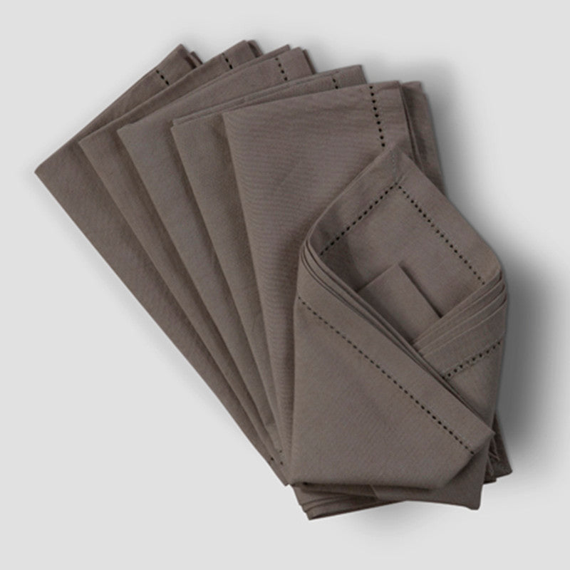 Cotton Dining Mat Set | Table Runner & Placemats | Beige | Set of 7、mySite、camillekostekn