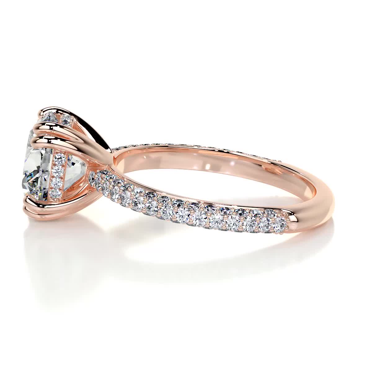 Lorena Diamond Engagement Ring -14K Rose Gold、mySite、hinf8tx79