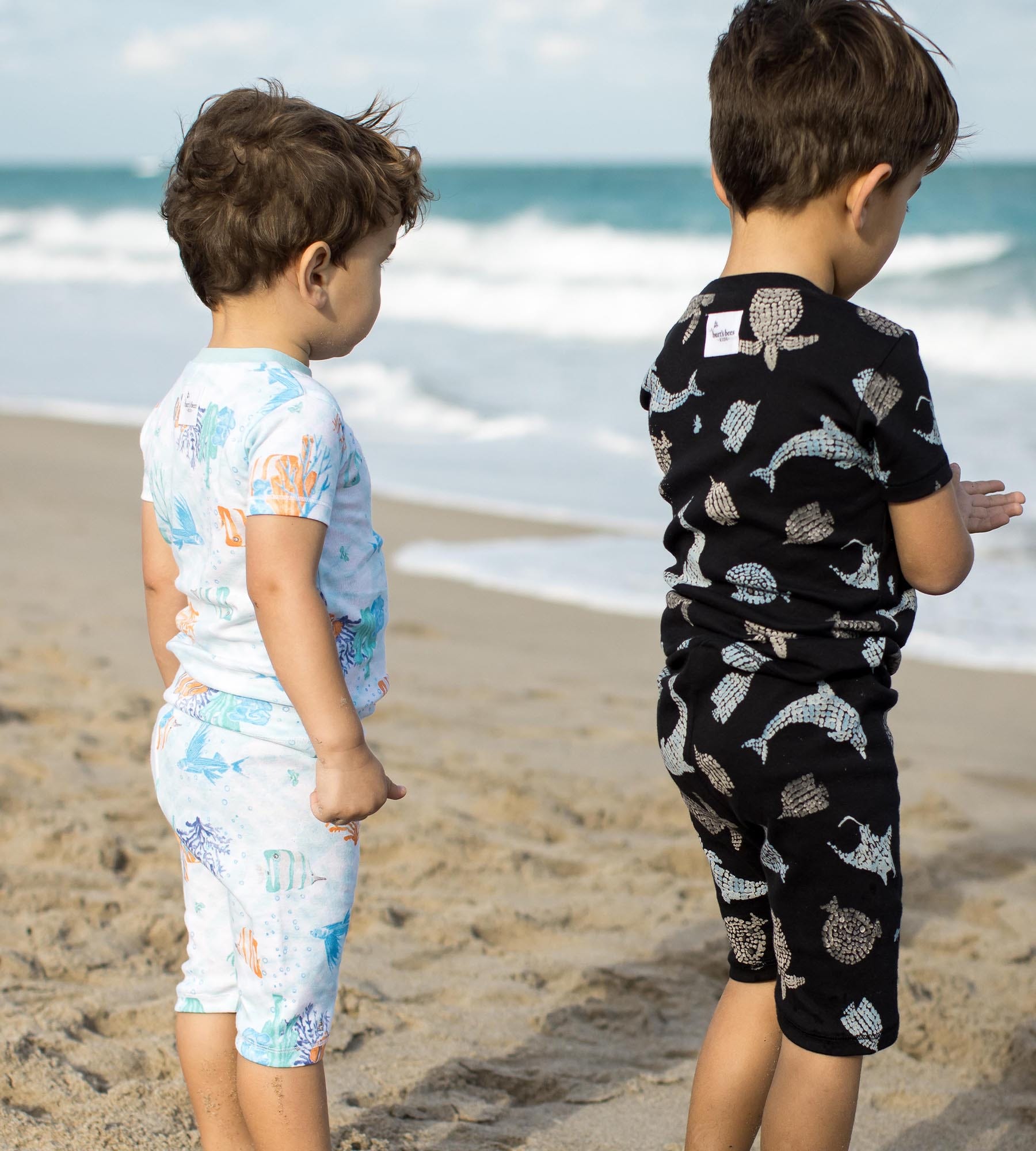  Mosaic Sea Animals Organic Cotton Two-Piece Pajamas 2 Pack、mySite、layawaytickets