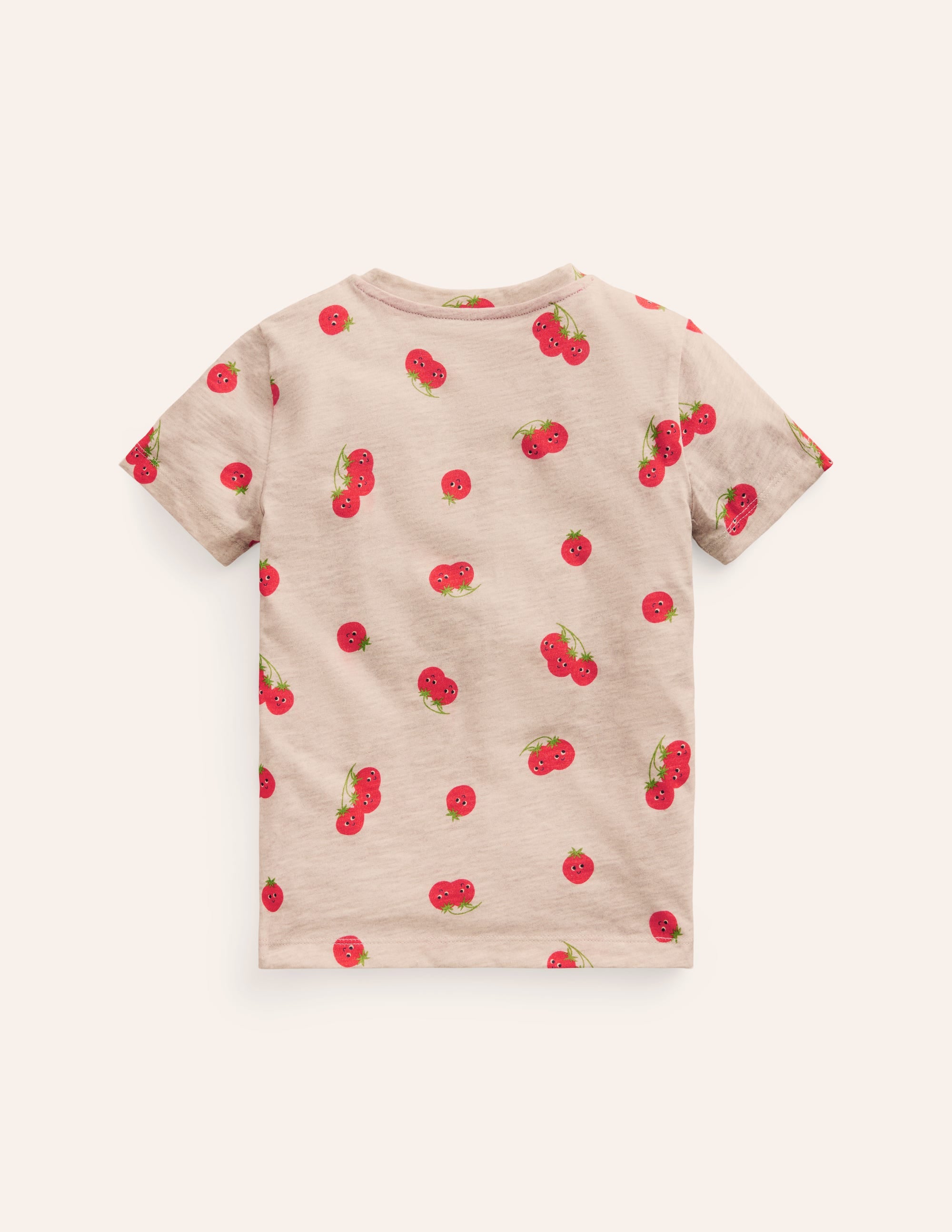  All-over Printed T-Shirt-Oatmeal Marl Tomatoes、mySite、ashleygrahame