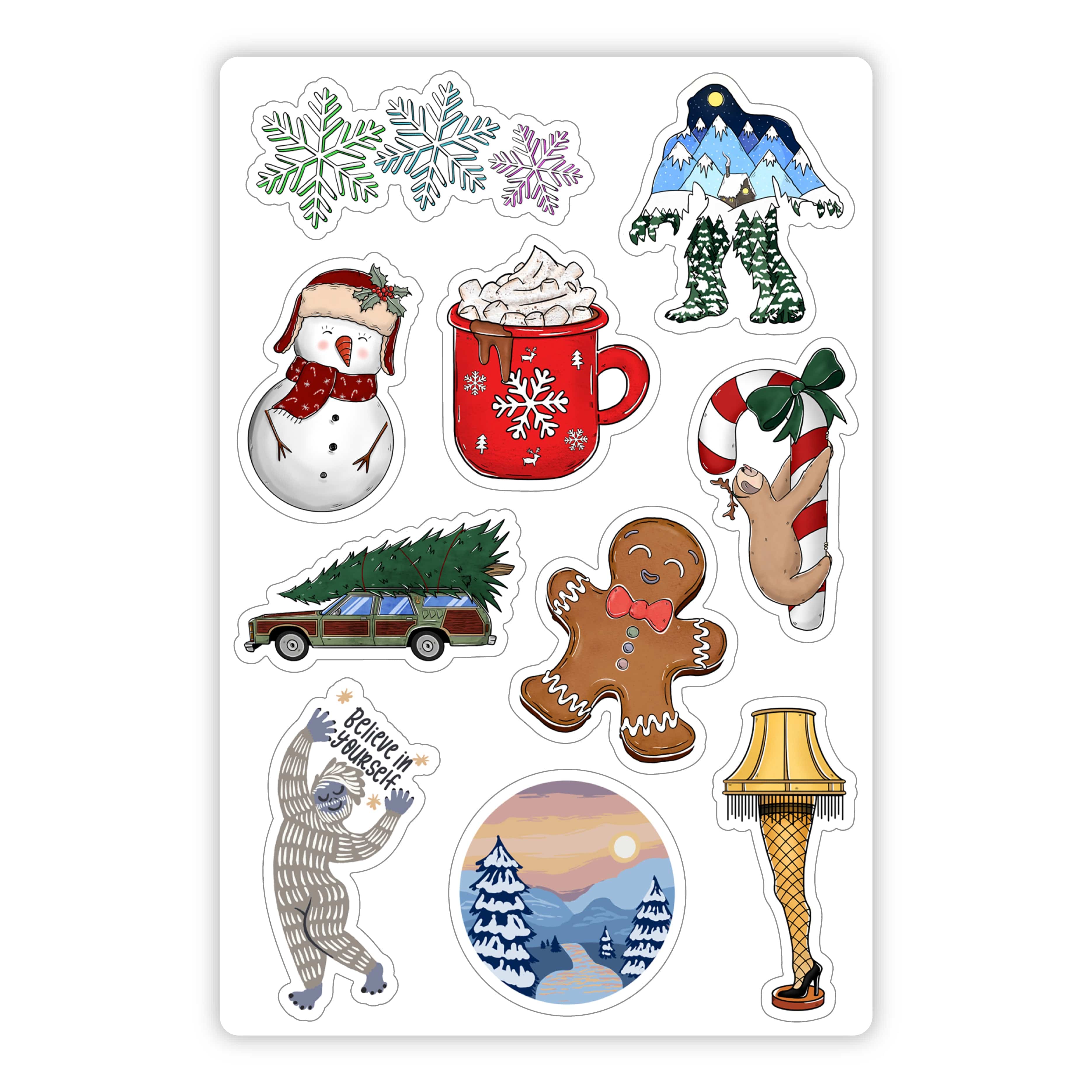  Sheet of Mini Stickers - Winter Favorites、mySite、elrpsem3k