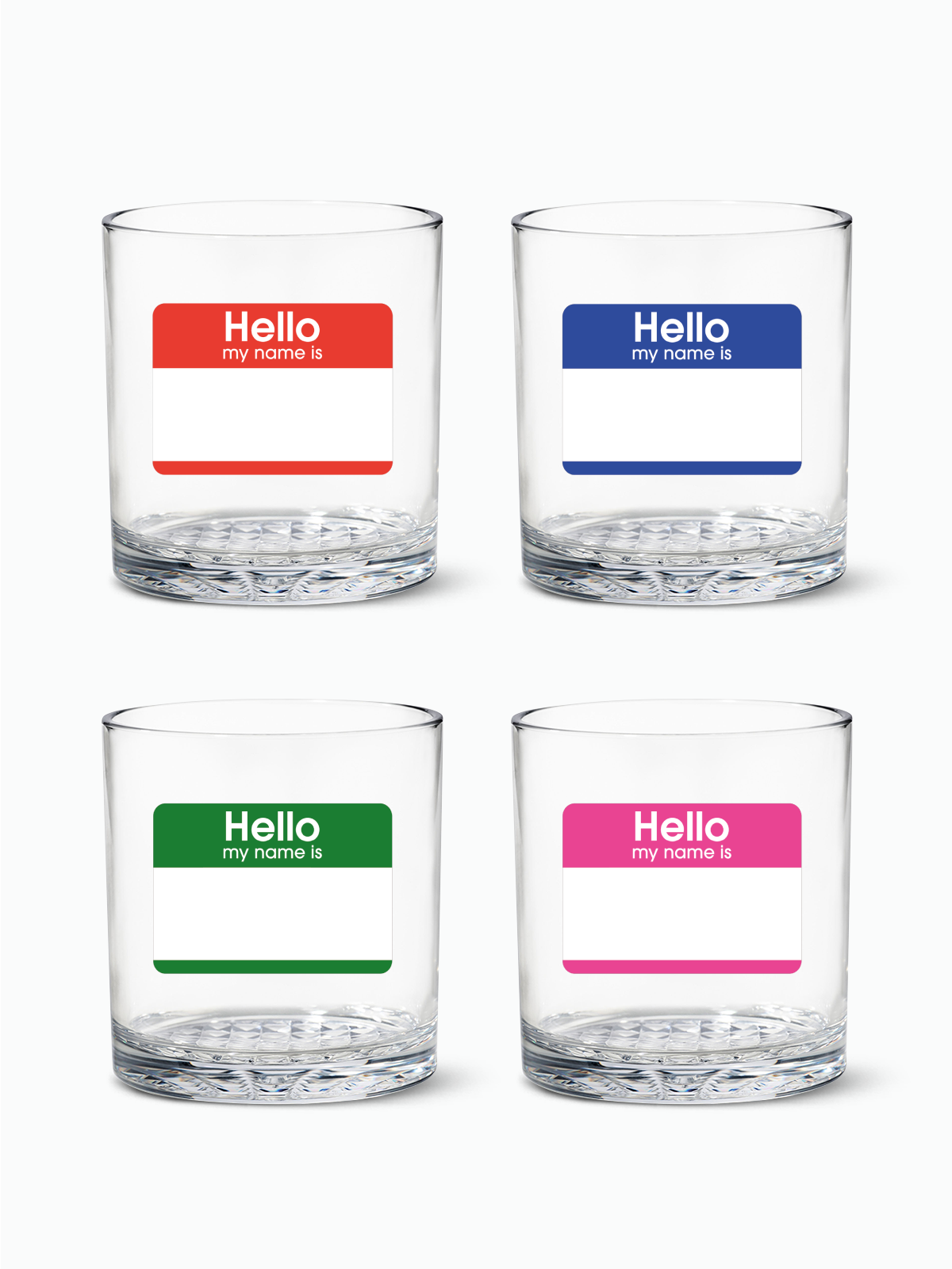 Hello My Name Is- RESERVE 12oz Old Fashioned Tritan Copolyester Glass、mySite、camillekostekn