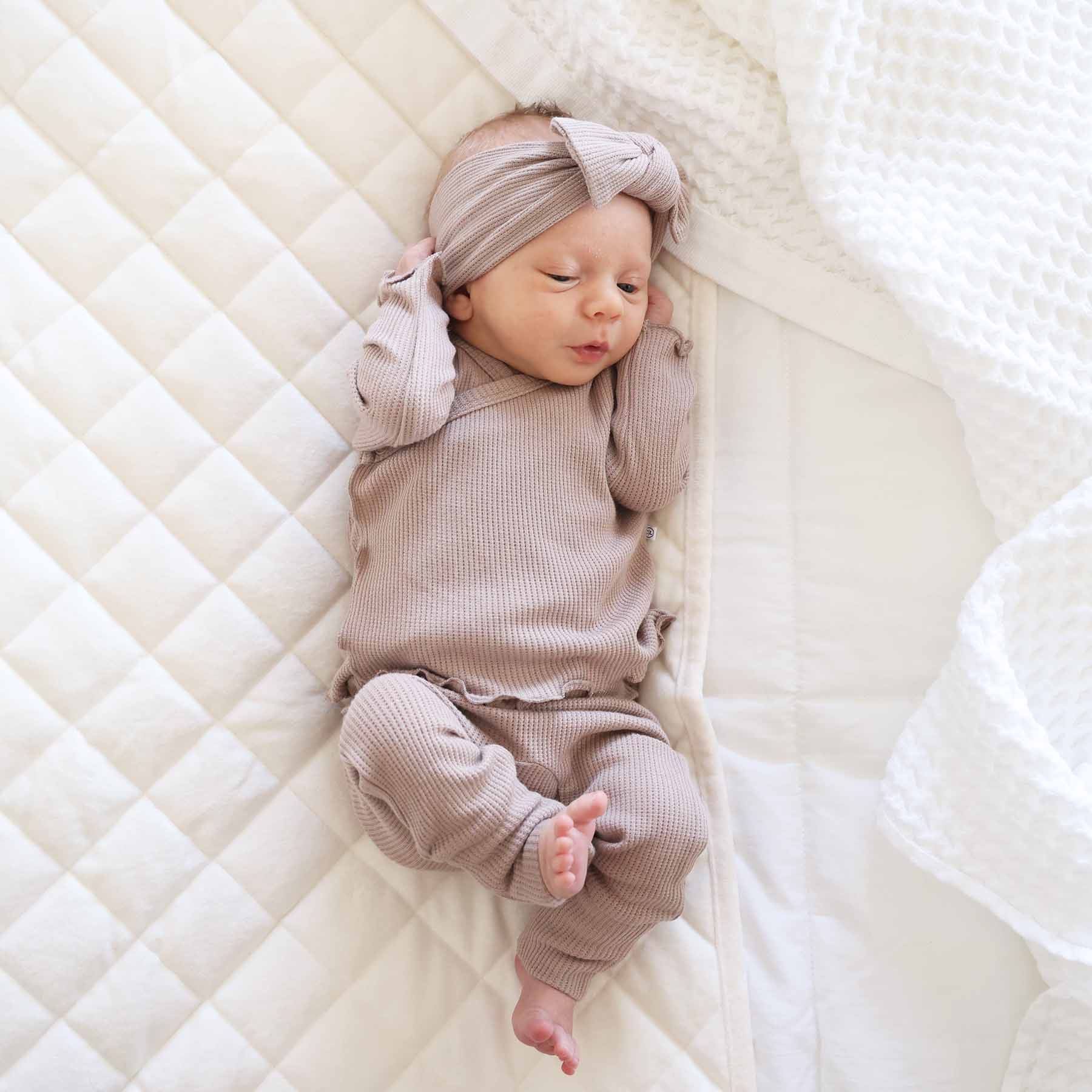  2pc Waffle Crossover Top & Bottom | Mocha、mySite、layawaytickets