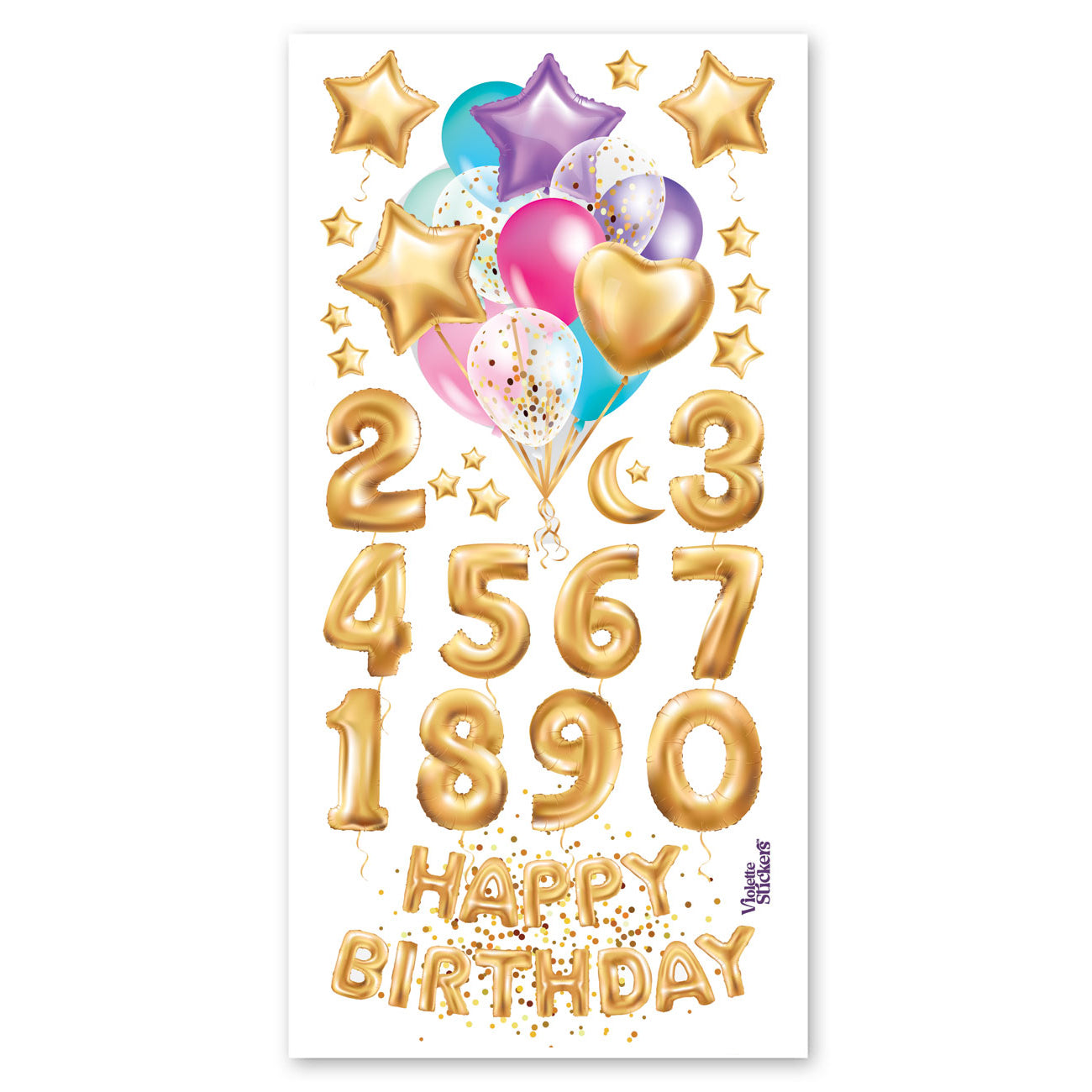  Gold Balloons Stickers、mySite、ghnorth