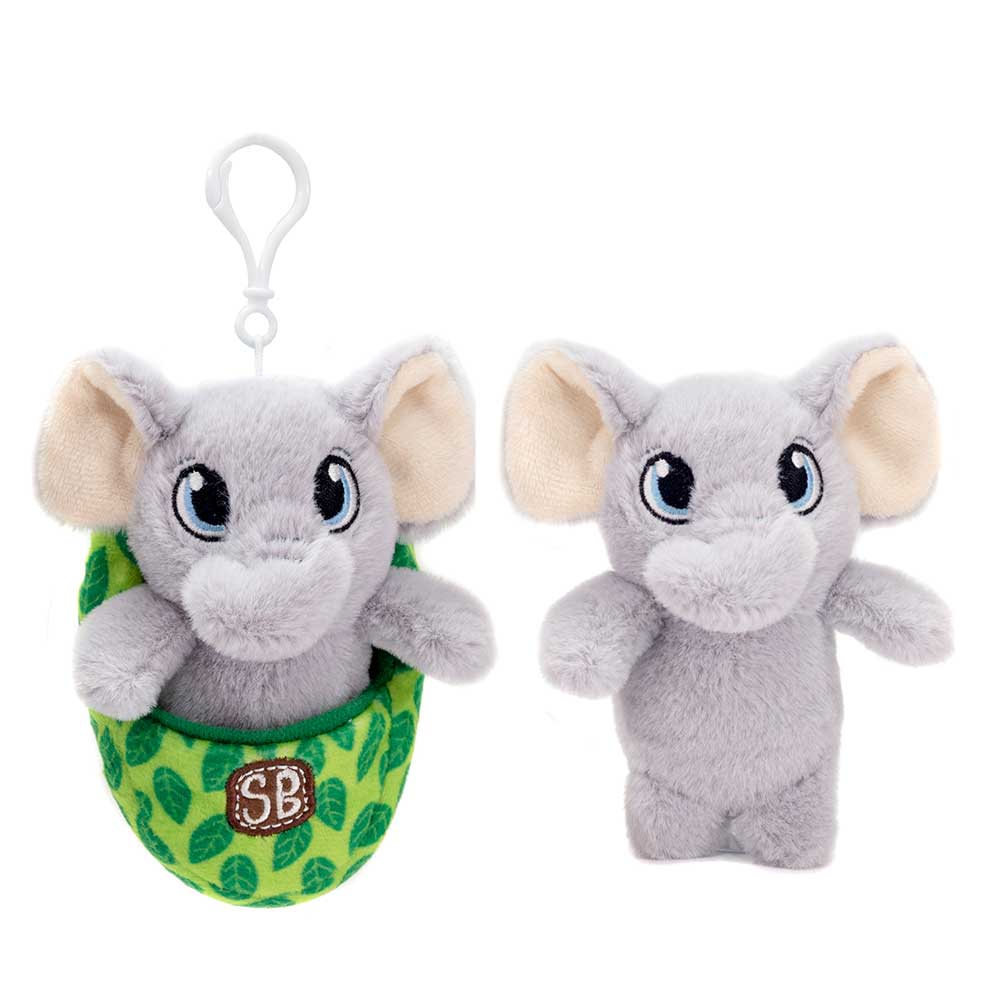 SWADDLE BABIES KC - 4.5IN ELEPHANT KEYCLIP、mySite、g9winljtr