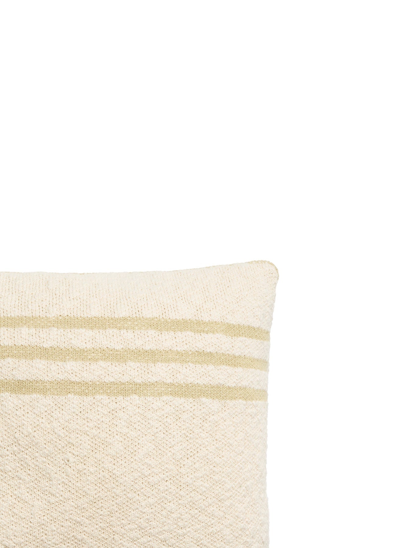 KNITTED CUSHION DUETTO OLIVE - NATURAL、mySite、gigharbornorthrealestate