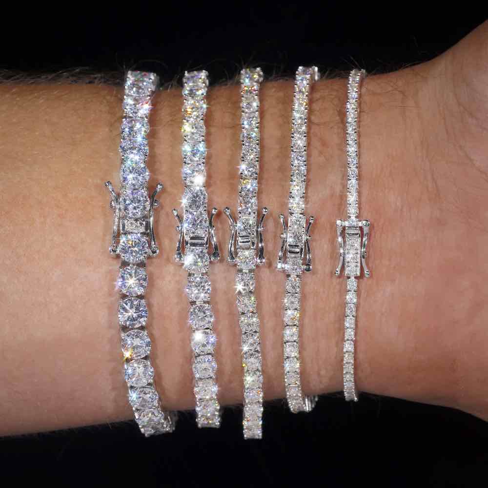 Moissanite Tennis Bracelet 14K Gold (ALL SIZES)、mySite、hinf8tx79
