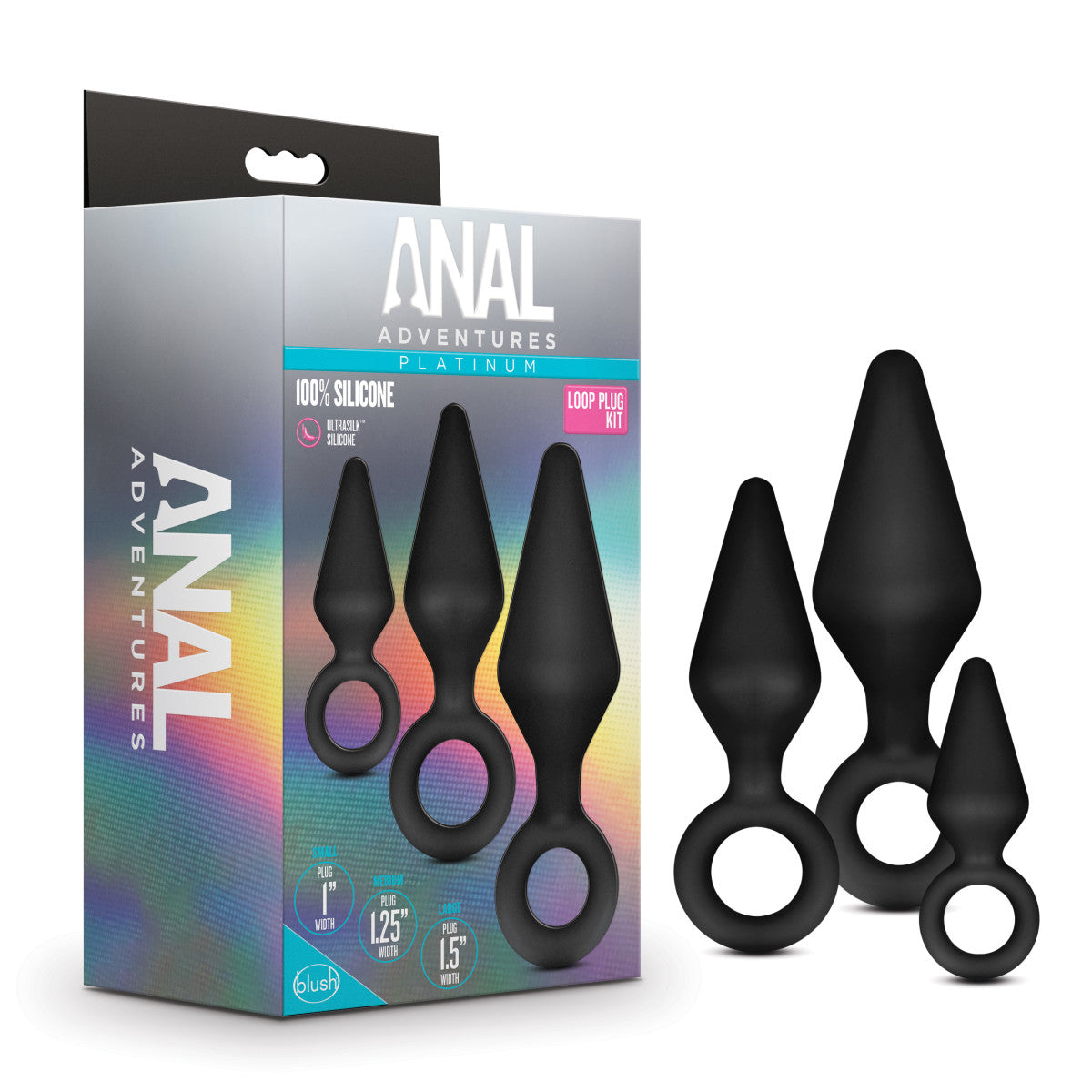 Anal Adventures Platinum By Blush® | Loop Kit Black Anal Plug、mySite、bottomscart