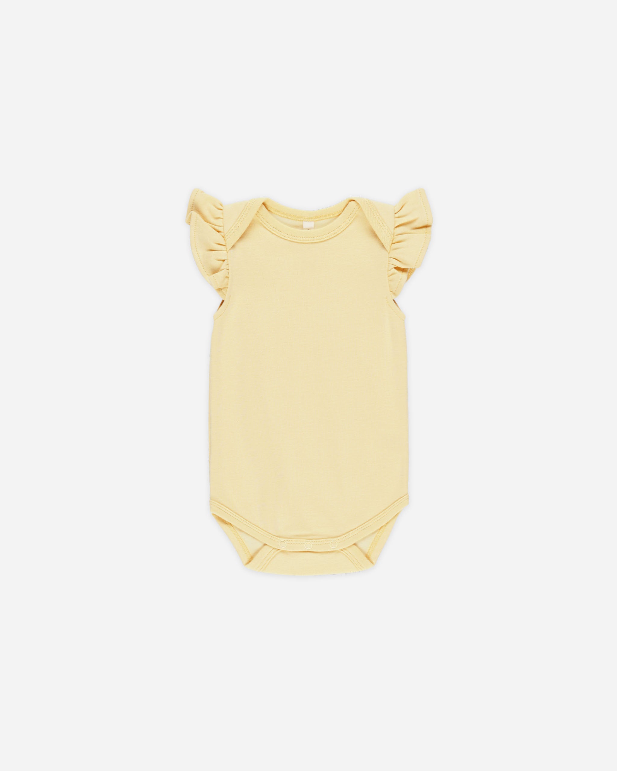  Flutter Sleeve Bodysuit || Yellow、mySite、layawaytickets