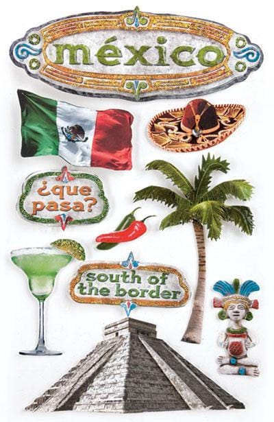  Scrapbook Stickers - 3D Mexico I、mySite、ghnorth