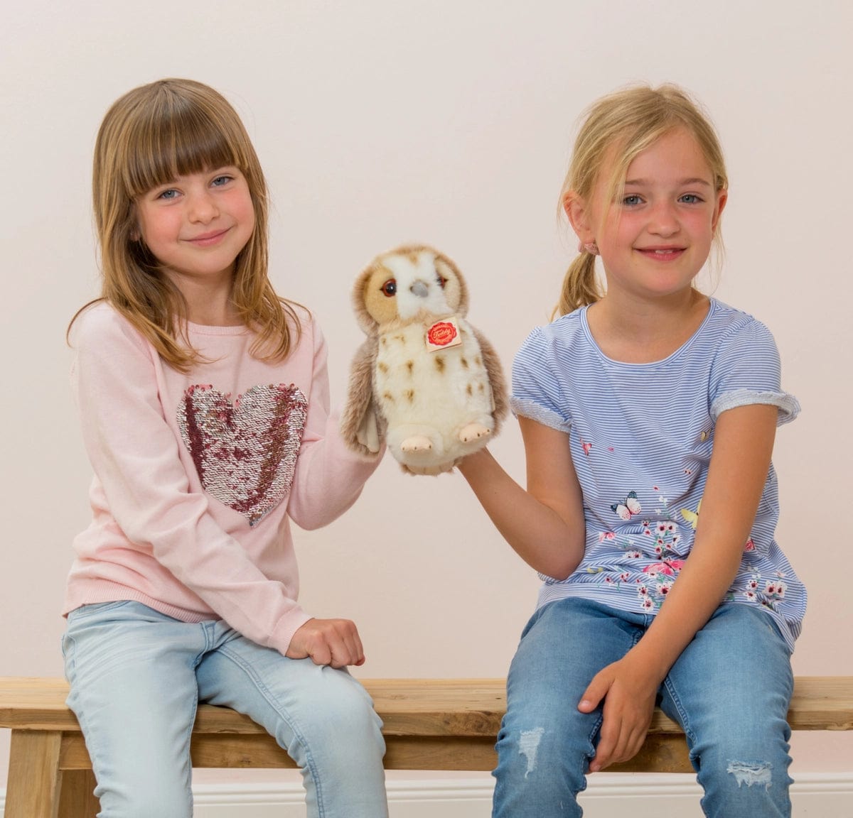 Plush Light Brown Barn Owl 16 cm or 20cm - plush toy by Teddy Hermann Nature Collection、mySite、g9winljtr